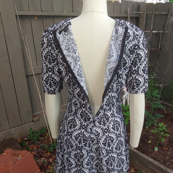 RETRO funky Fashion Union print dress size XS - Picture 4 of 8
